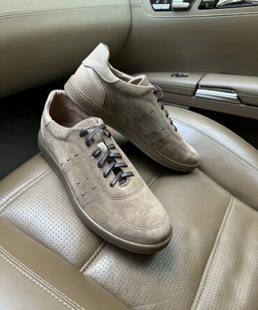 Кеди замшеві кольору бежеві Gabriel