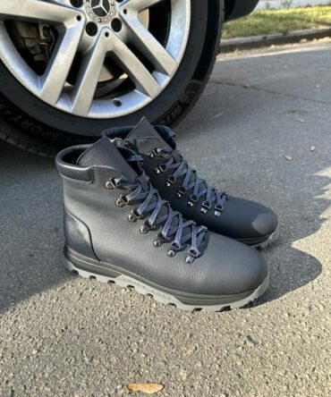 Чоботи шкіряні сині Strong