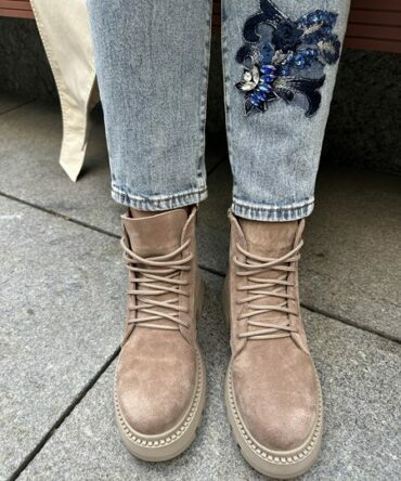 Черевички жіночі замшеві лате Astra