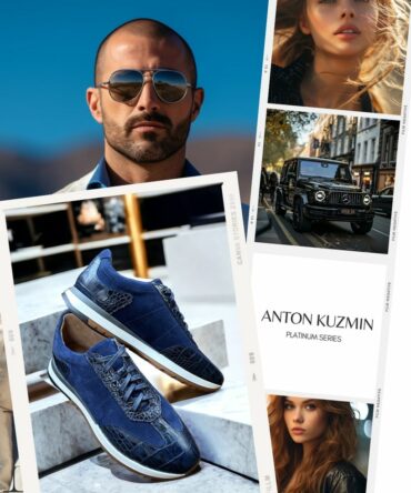 Кросівки із замші чоловічі сині Teoman