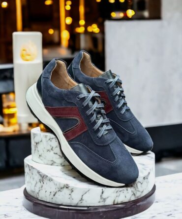 Кросівки замшеві сині Garry