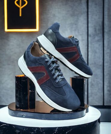 Кросівки замшеві сині Garry