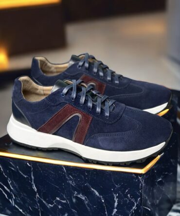 Кросівки замшеві сині Garry