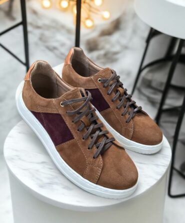 Кеди замшеві коричневі Letto