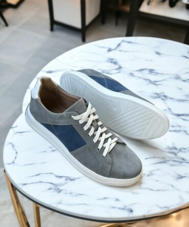 Кеди замшеві сірі Letto