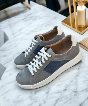 Кеди замшеві сірі Letto