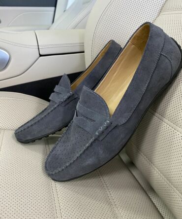 Мокасини замшеві сірі ML Milan