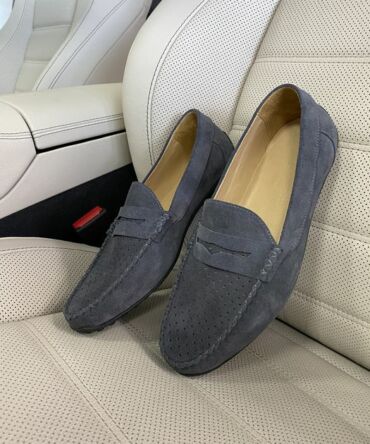 Мокасини замшеві сірі ML Milan