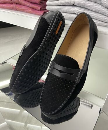 Мокасини замшеві чорні ML Milan