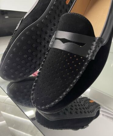 Мокасини замшеві чорні ML Milan