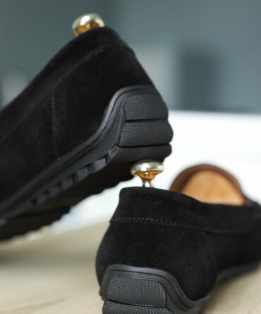 Мокасини замшеві чорні ML Zahar