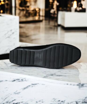 Мокасини замшеві чорні ML Zahar