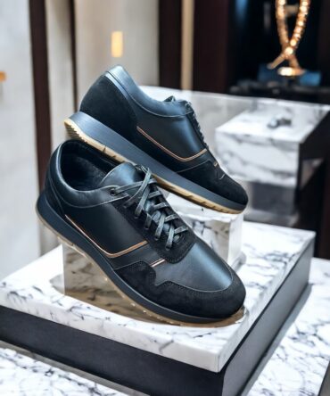 Кросівки чорні зимові Davis