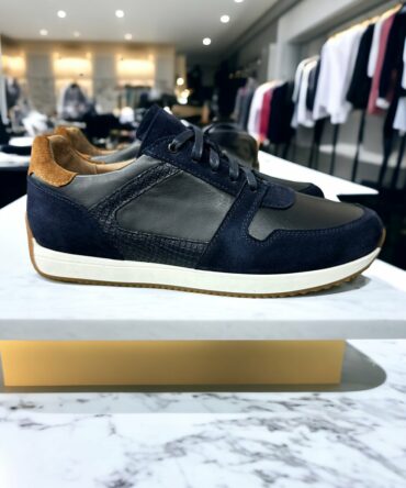 Кросівки чоловічі шкіряні сині Deniz