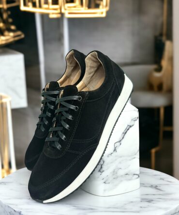 Кросівки чоловічі замшеві чорні Alim