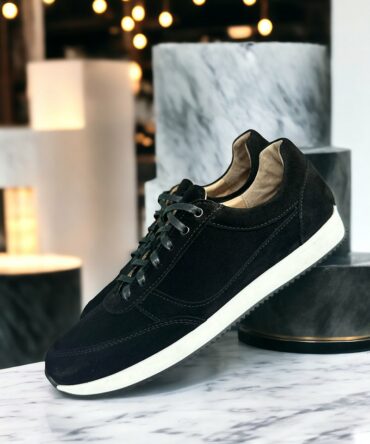 Кросівки чоловічі замшеві чорні Alim