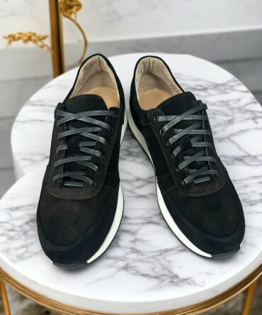 Кросівки чоловічі замшеві чорні Alim