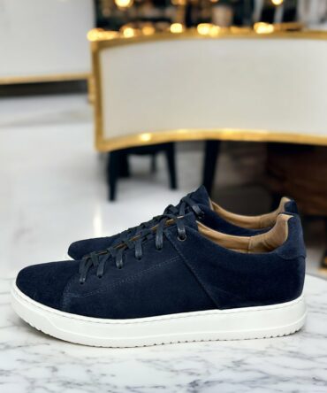 Кеди чоловічі замшеві темно-сині Ostap