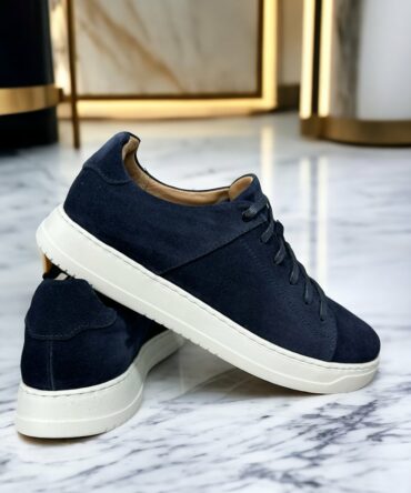 Кеди чоловічі замшеві темно-сині Ostap