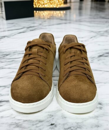 Кеди чоловічі замшеві кавові Ostap