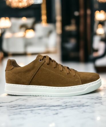 Кеди чоловічі замшеві кавові Ostap