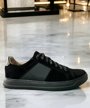 Кеди замшеві чорні Letto