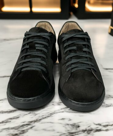 Кеди замшеві чорні Letto