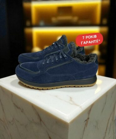 Кросівки сині замшеві зимові Daniel Кросівки сині замшеві зимові Daniel