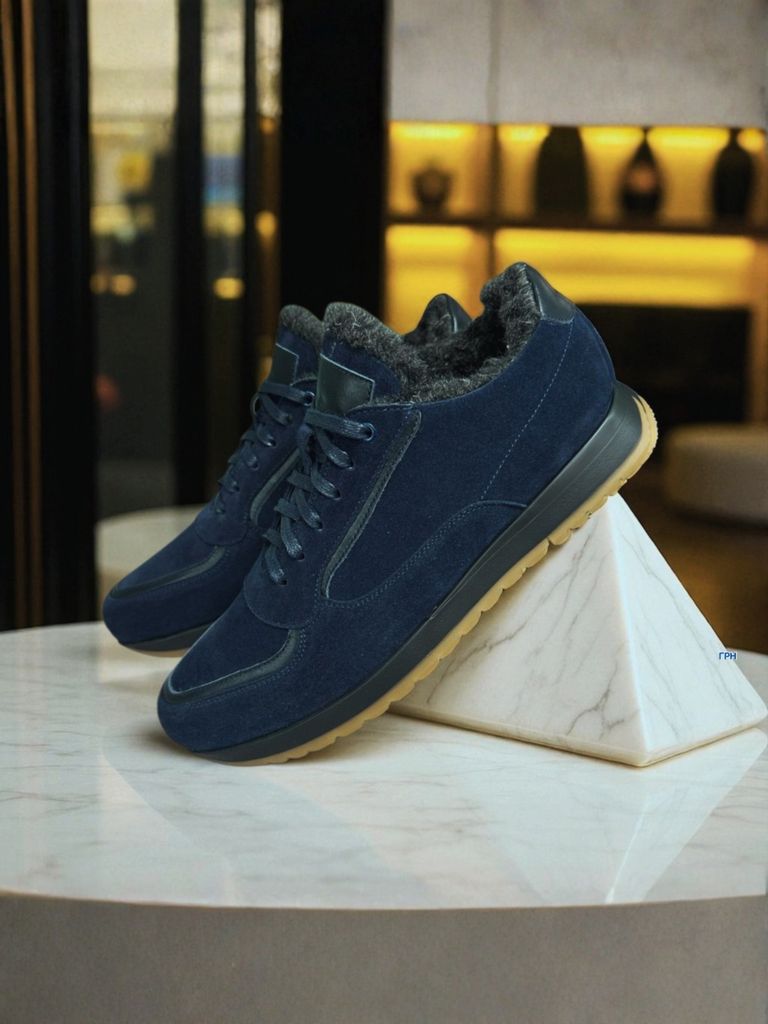 Кросівки сині замшеві зимові Daniel Кросівки сині замшеві зимові Daniel