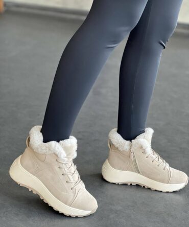 Жіночі кросівки зимові бежеві Ameli