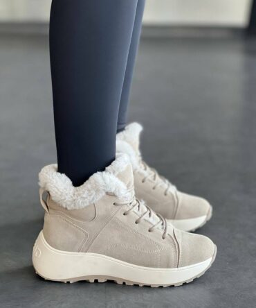 Жіночі кросівки зимові бежеві Ameli