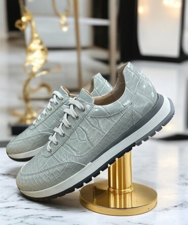 Кросівки чоловічі натурального крокодила