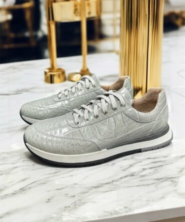 Кросівки чоловічі натурального крокодила