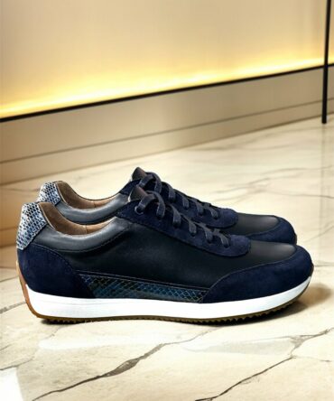 Кросівки із замші чоловічі сині Dean