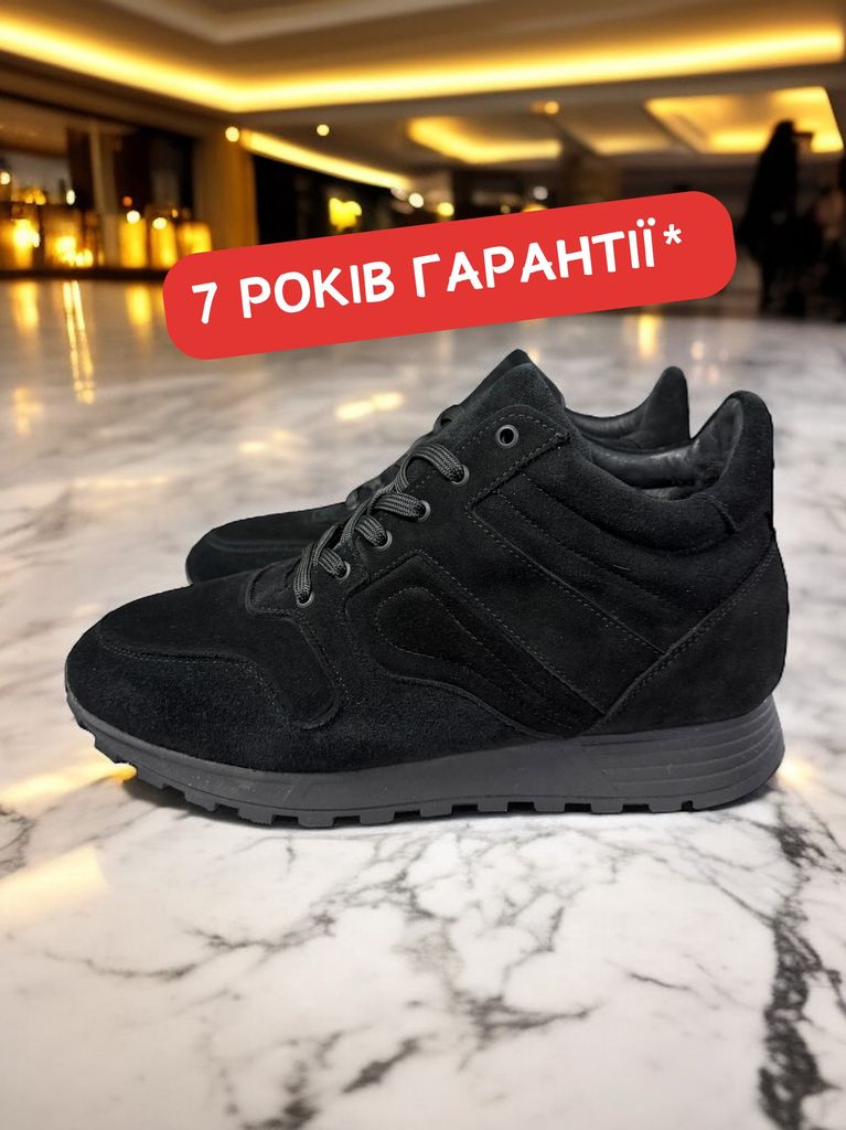 Кросівки чорні замшеві зимові Tony Кросівки чорні замшеві зимові Tony