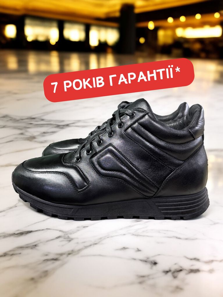 Кросівки чорні замшеві зимові Tony Кросівки чорні шкіряні зимові Tony